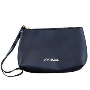 Joy & Iman Black Coin Purse Small Wallet Minimalist Classic Everyday